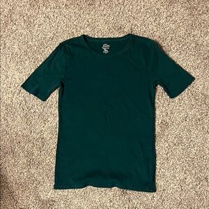 J. Crew Deep Forest Green Women’s Perfect Tee